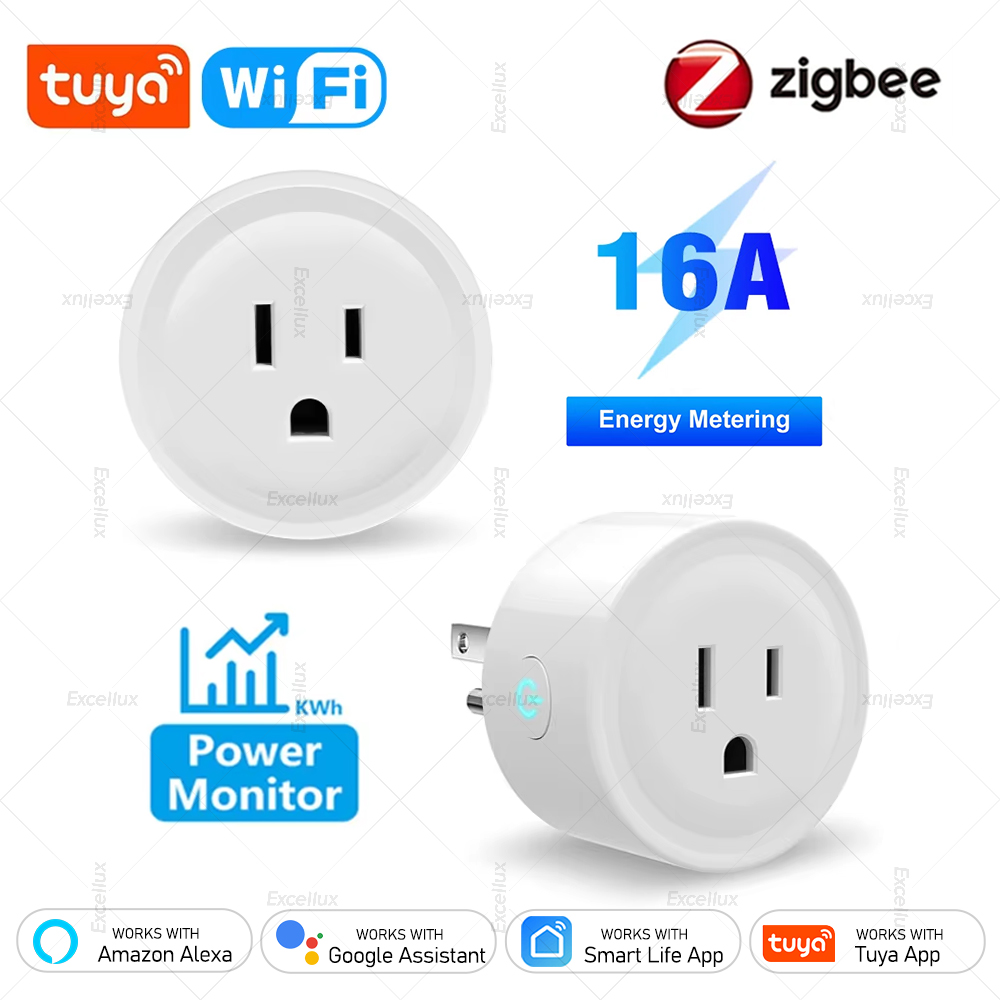 Smart Plug Zigbee 16A - Tuya 16A Smart Plug Zigbee WiFi