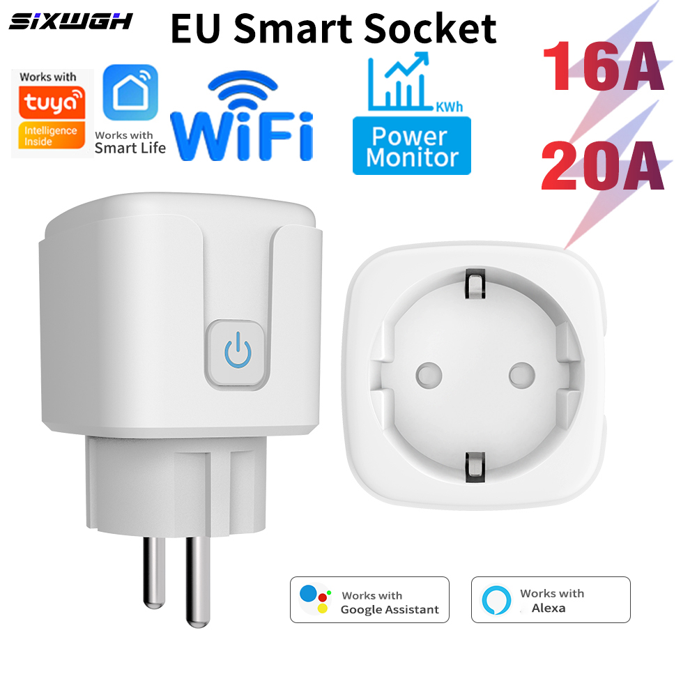 Smart Plug Energy Monitoring Wifi - Stop Kontak Pintar WiFi Tuya 20A/16A