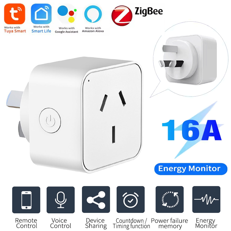 Smart Plug Zigbee 16A - Tuya Zigbee 3.0 Smart Socket Standar