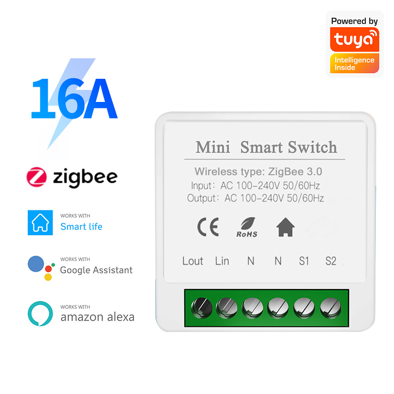 Smart Plug Mini Alexa Google - IHSENO Tuya Zigbee 3.0 DIY Sakelar