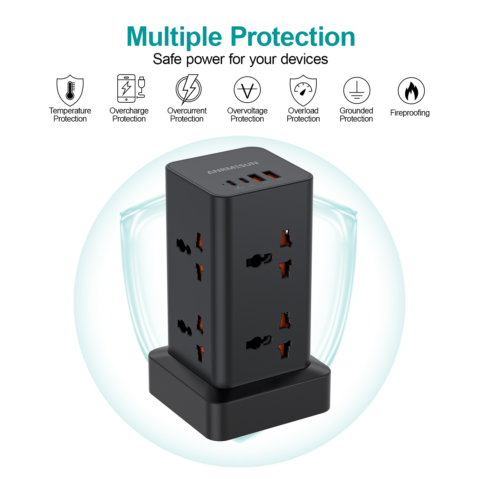 Stop Kontak Menara Colokan EU  - Smart Plug Surge Protector ulasan dan harga