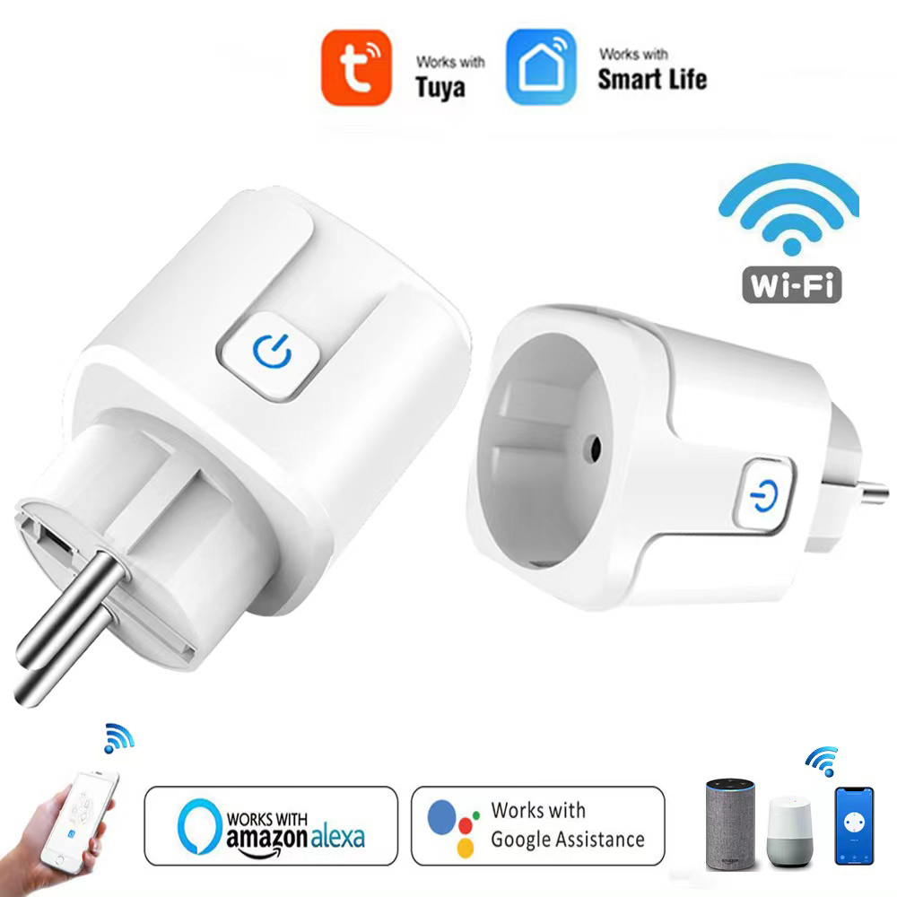 Soket WiFi Smart Plug EU 16A/2 - Smart Socket 16A Tuya App ulasan dan harga