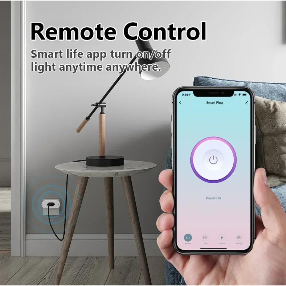 UNKAS Bekerja dengan Tuya Braz - Smart Plug Energy Monitoring Wifi ulasan dan harga