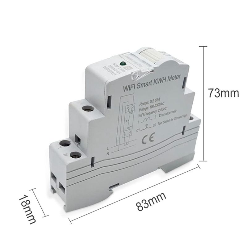 ABJI-2X ATMS1603 Tuya Meteran  - Energy Meter Din Rail Wifi ulasan dan harga