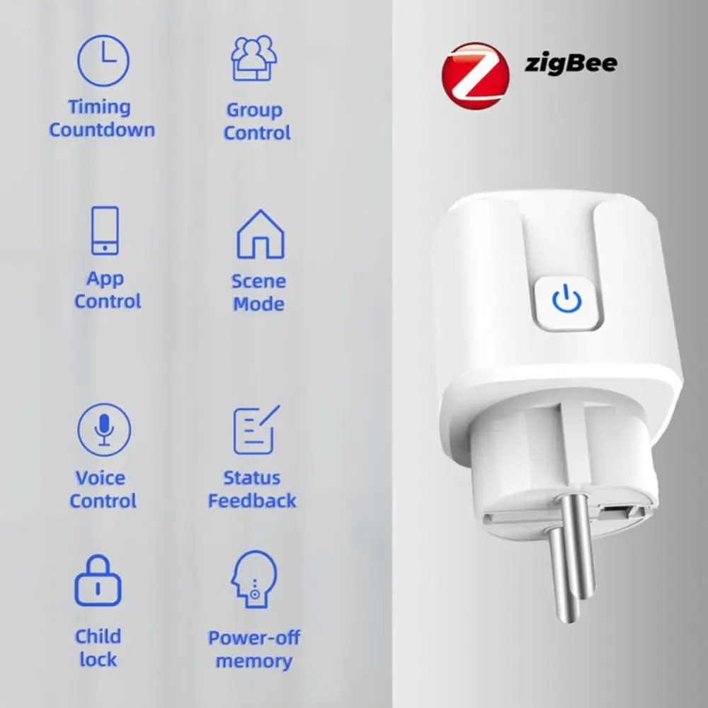 Tuya Smart Plug Zigbee EU 16A/ - Smart Plug Zigbee 16A ulasan dan harga