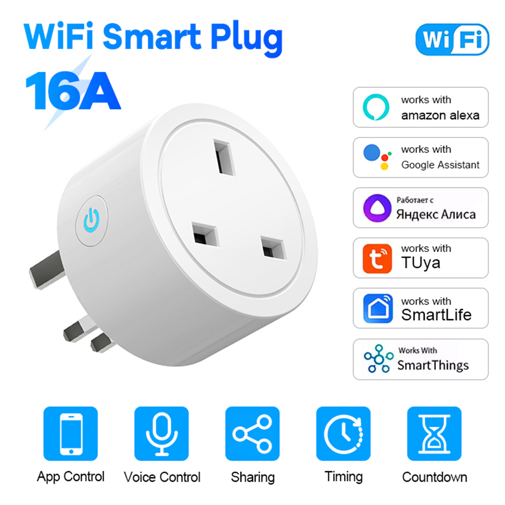 WiFi Smart Plug 16A Soket Ingg - Smart Plug Energy Monitoring Wifi ulasan dan harga