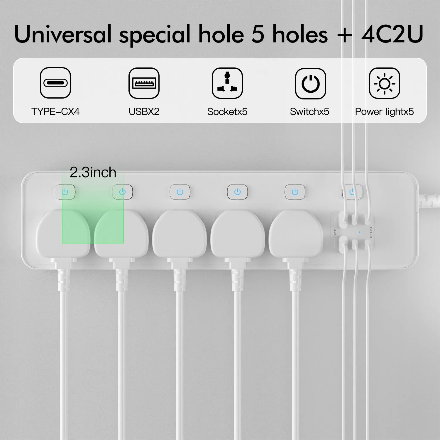 Stop Kontak Ekstensi Universal - Smart Plug Surge Protector ulasan dan harga