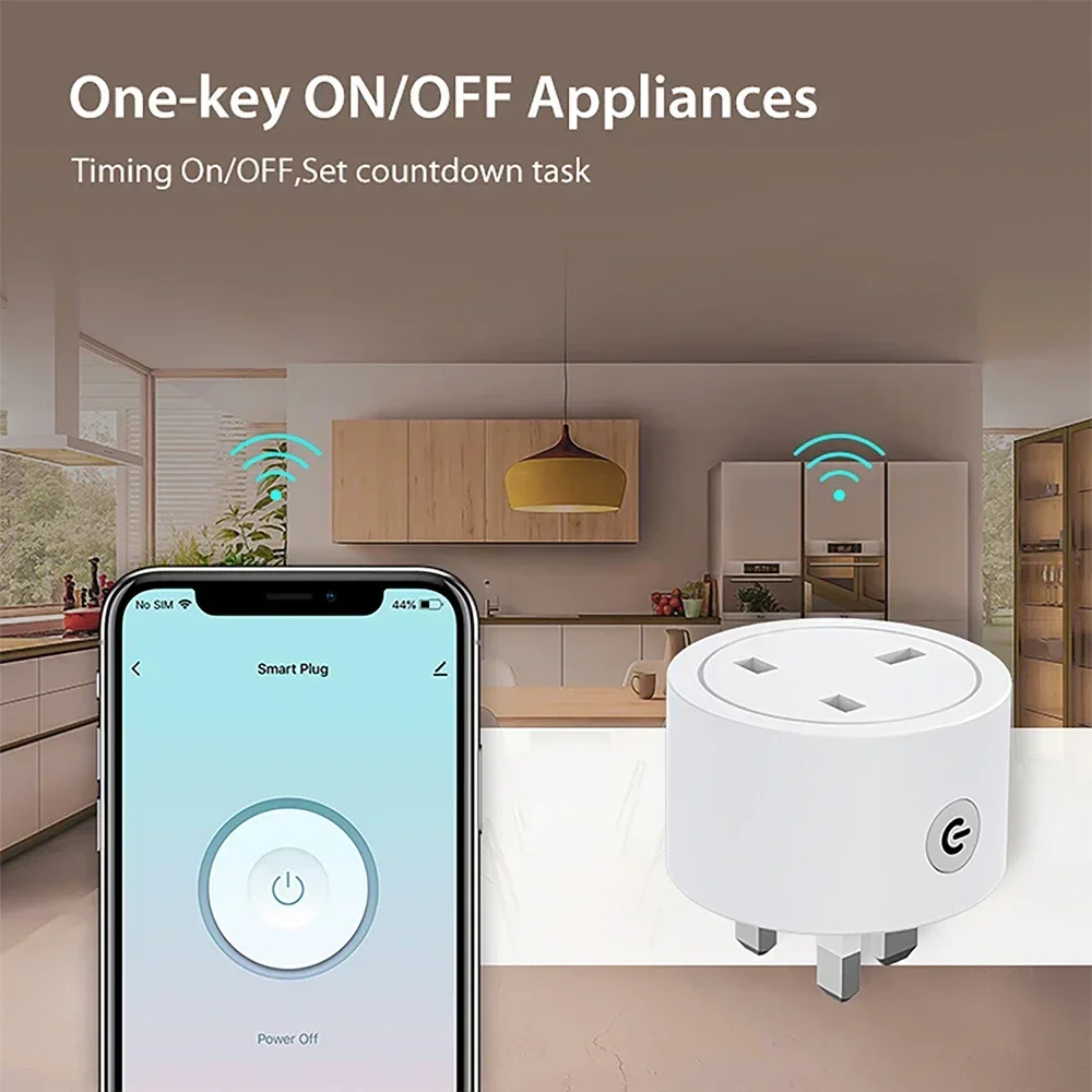 Zigbee Smart Plug 16A Soket UK - Smart Socket 16A Tuya App ulasan dan harga