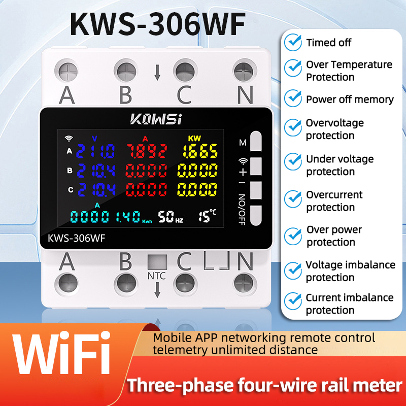 TUYA Wifi Meteran Energi Daya  - Energy Meter Din Rail Wifi ulasan dan harga