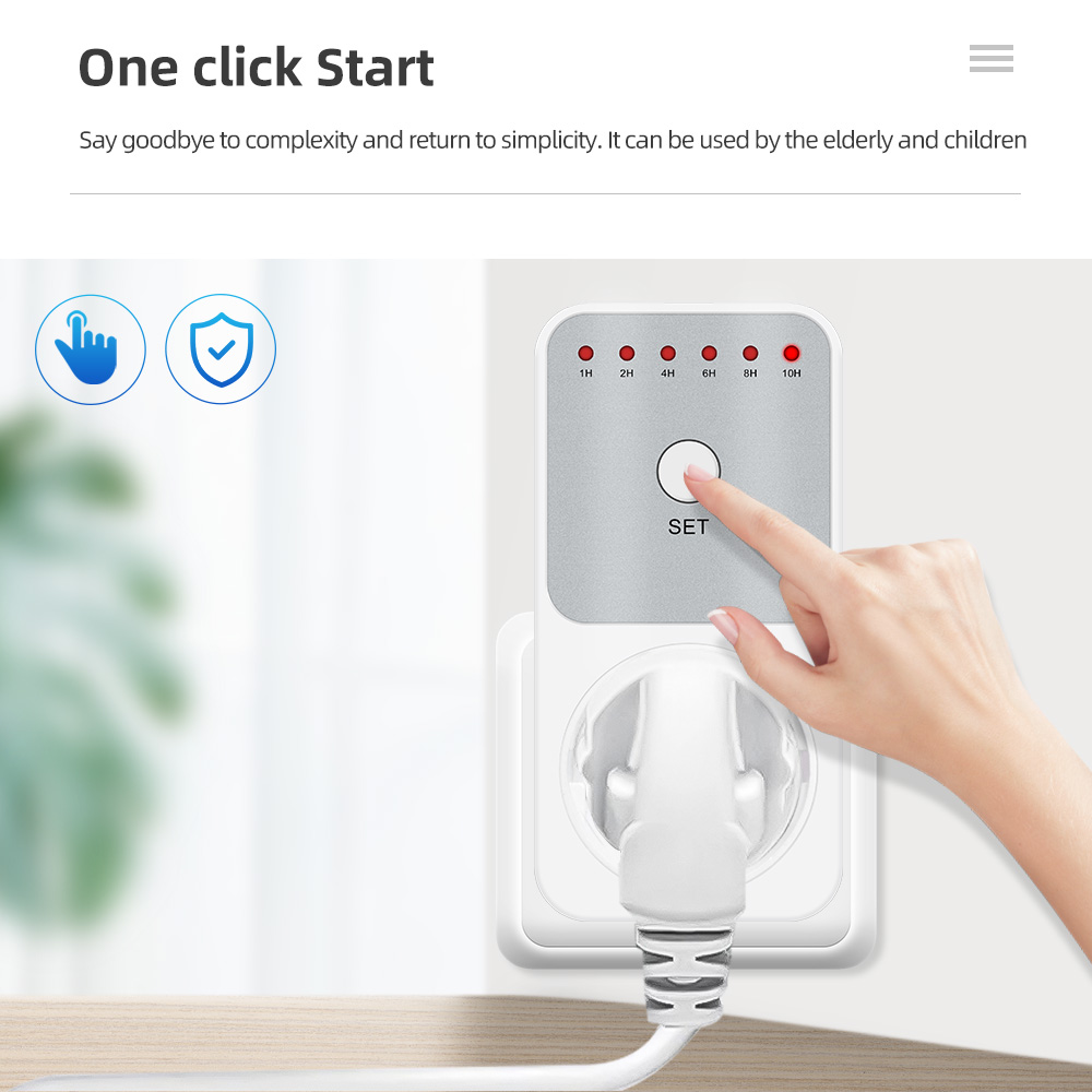 Soket sakelar Timer 10 jam Wat - Smart Socket With Timer Countdown ulasan dan harga