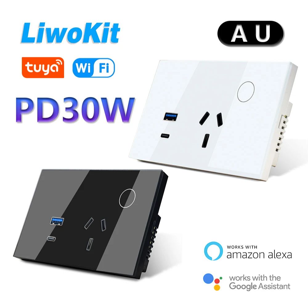 LiwoKit AU Tuya Soket Dinding  - Smart Plug Energy Monitoring Wifi ulasan dan harga