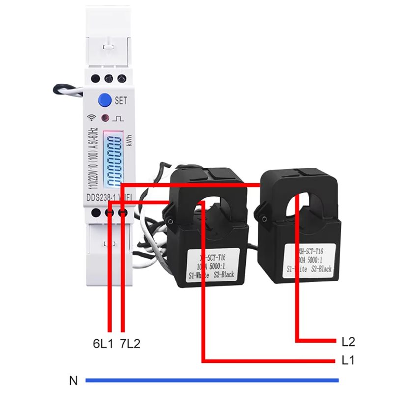 【SEKARANG HARGA MURAH】5X 2Phas - Energy Meter Din Rail Wifi ulasan dan harga