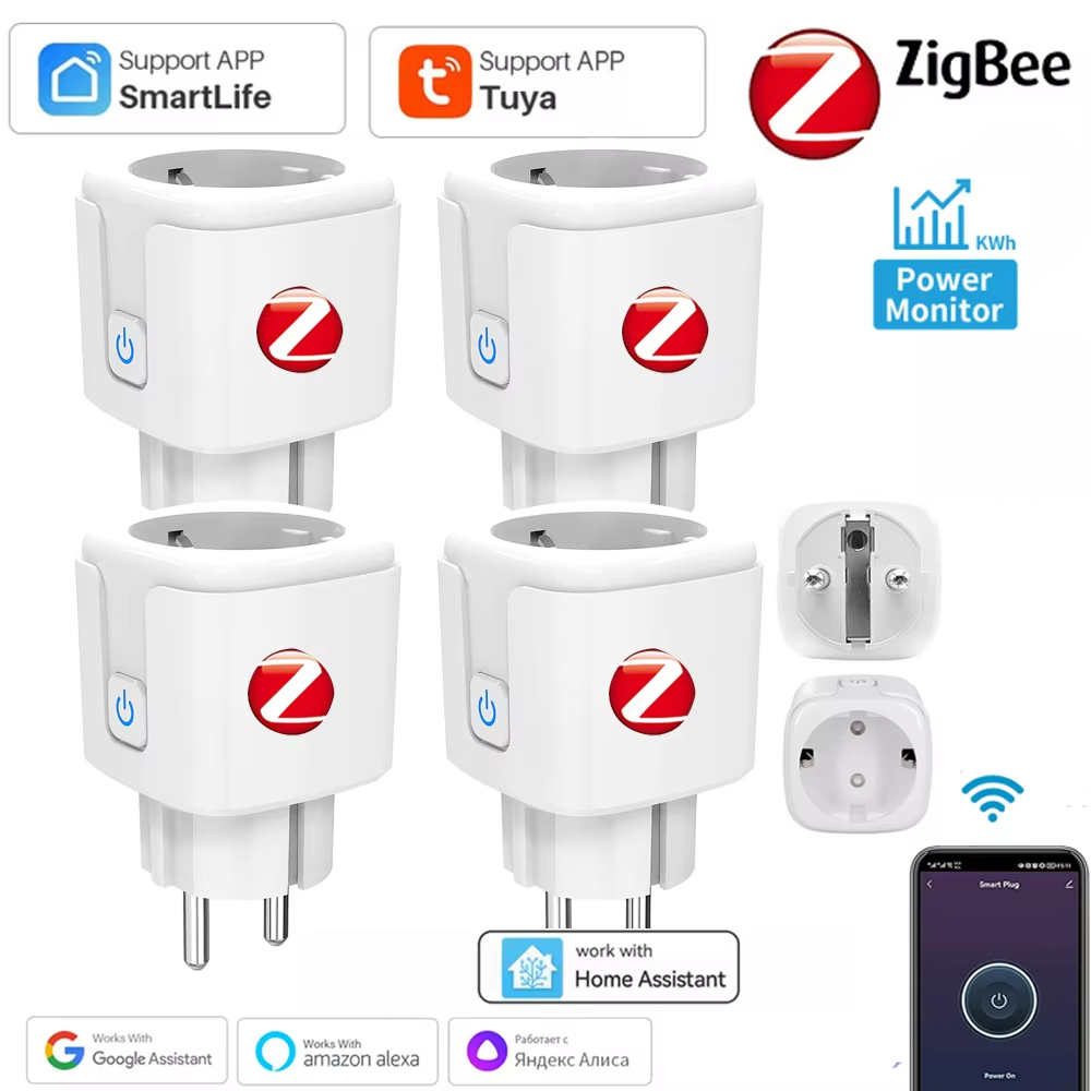 16A/20A Steker Pintar Tuya Zig - Smart Socket 16A Tuya App ulasan dan harga