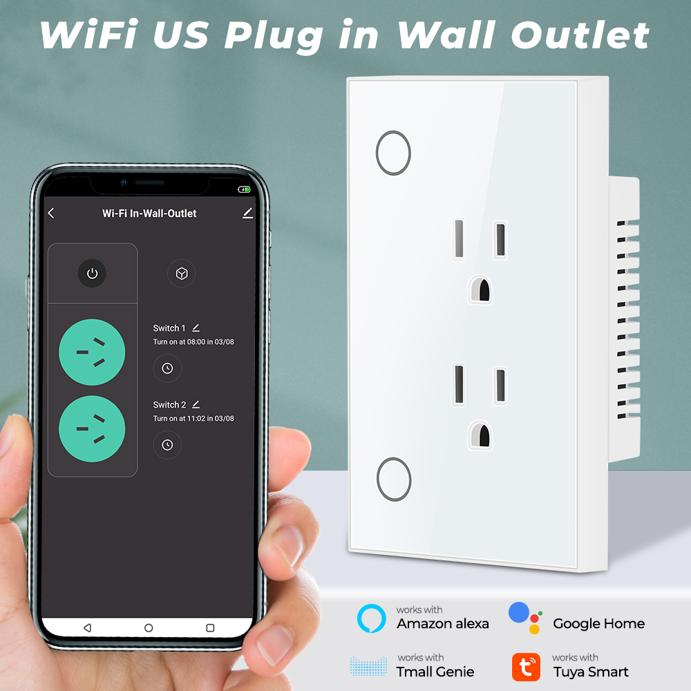 16A Tuya Soket Wifi Soket Us P - Smart Plug Energy Monitoring Wifi ulasan dan harga