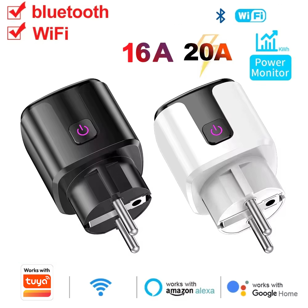 20A AC100-240V Wifi Smart Plug - Smart Plug Energy Monitoring Wifi ulasan dan harga