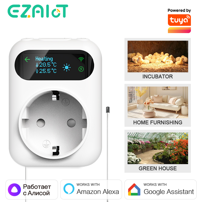 Soket pemanas Digital WiFi, te - Smart Socket With Timer Countdown ulasan dan harga