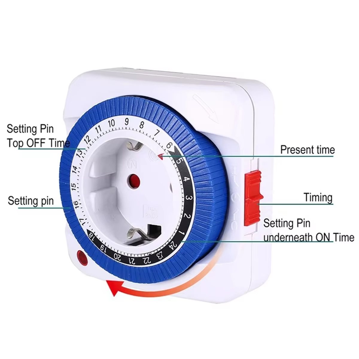 Saklar Timer 24 Jam EU, Steker - Smart Socket With Timer Countdown ulasan dan harga