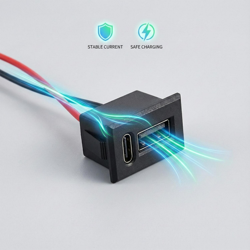Soket Port USB Tipe C Ganda 20 - Smart Plug Matter Thread ulasan dan harga