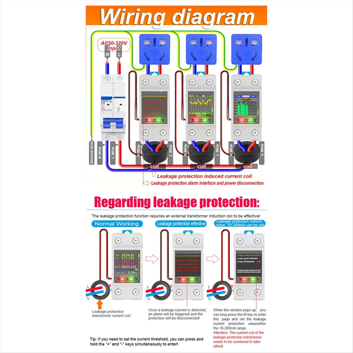 Meter Energi Cerdas Din Rail W - Energy Meter Din Rail Wifi ulasan dan harga