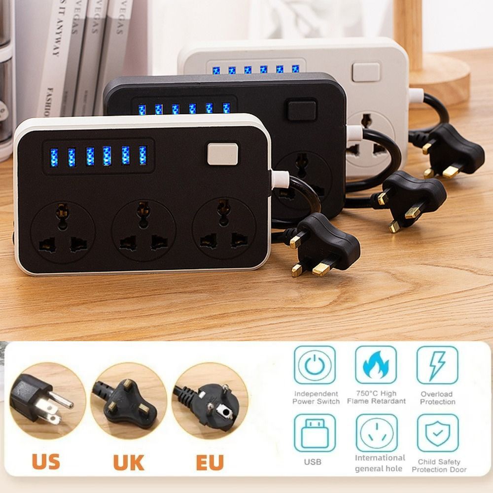 Stopkontak UK EU US dengan Kab - Smart Plug Surge Protector ulasan dan harga