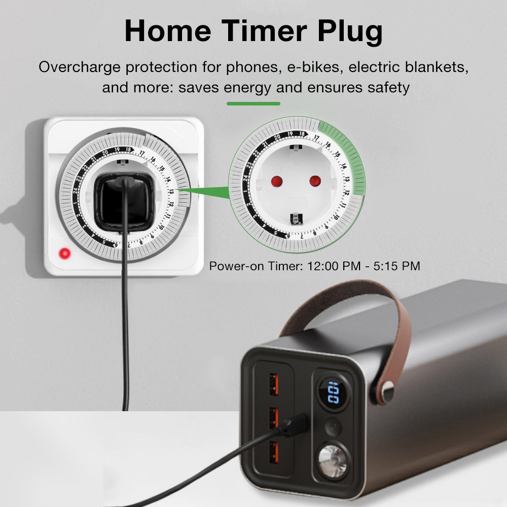 Sakelar Timer Mekanis 24 Jam d - Smart Socket With Timer Countdown ulasan dan harga